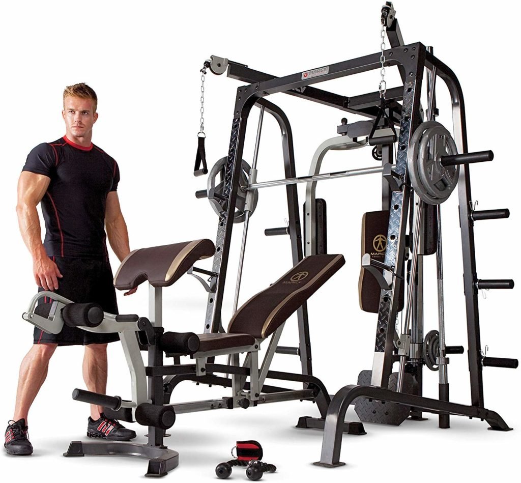 Marcy-Smith-Cage-Workout-Machine-Total-Body-Training-Home-Gym-System-with-Linear-Bearing